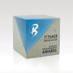 Atlas Award - Concrete and Resin Cube 3.5"