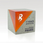 Atlas Award - Concrete and Resin Cube 3.5"